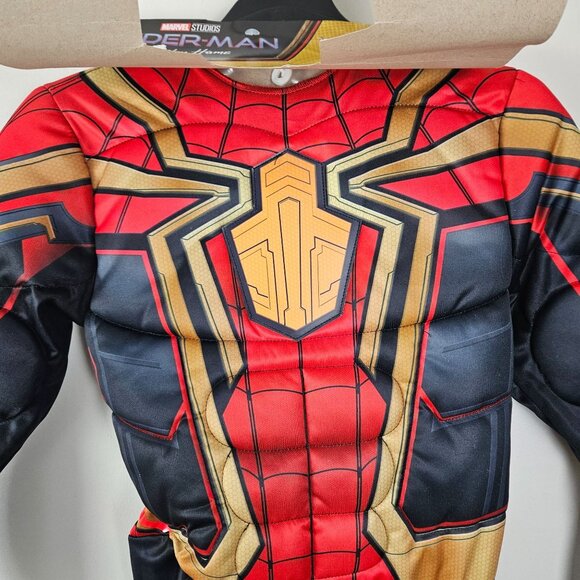 Marvel Spider-Man Child Costume M (8) Light-Up Muscle Chest Padded Jumpsuit - Picture 12 of 12
